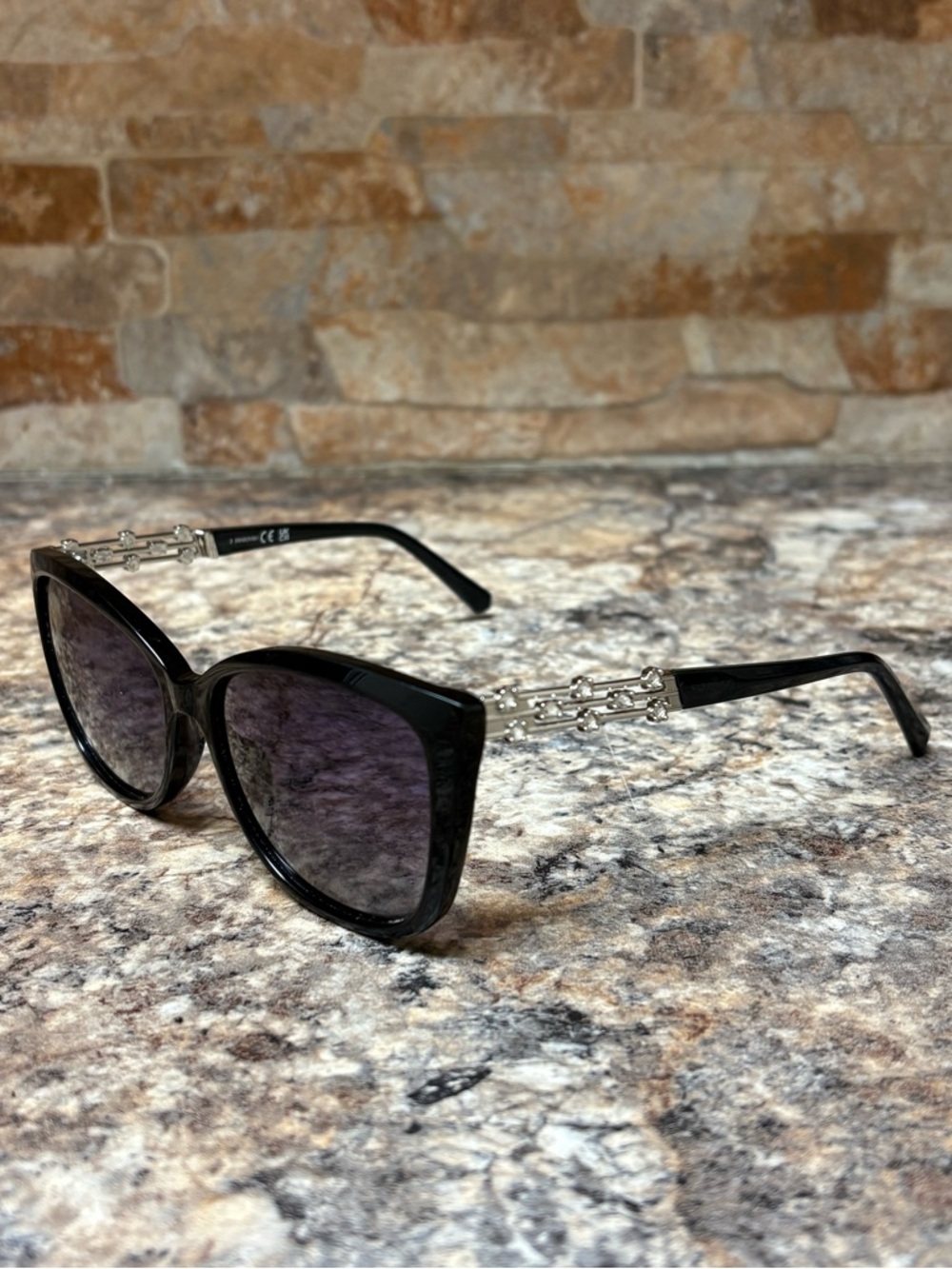 Swarovski SK291 01B Black Glossy Cat Eye  Sunglasses Frame 57-15-140 0291